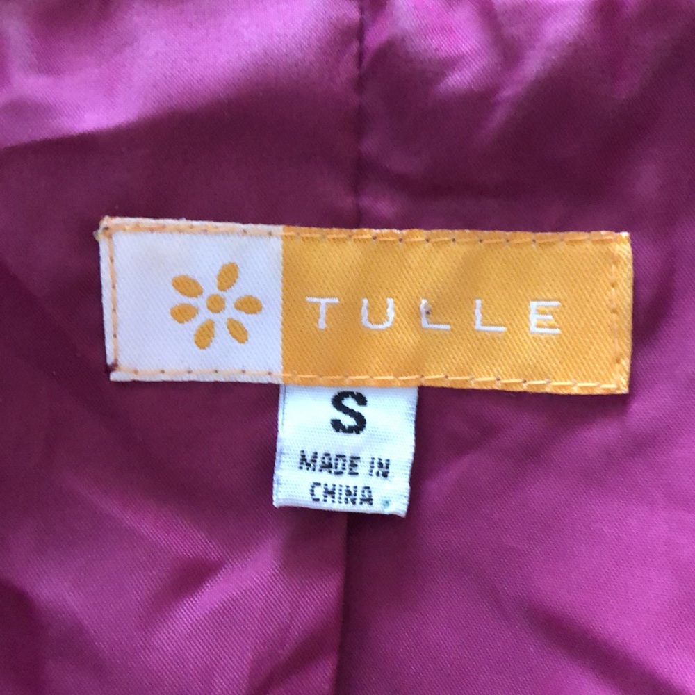 Women's Velvet Double-Breasted Jacket - Raspberry - Picture 3 of 6